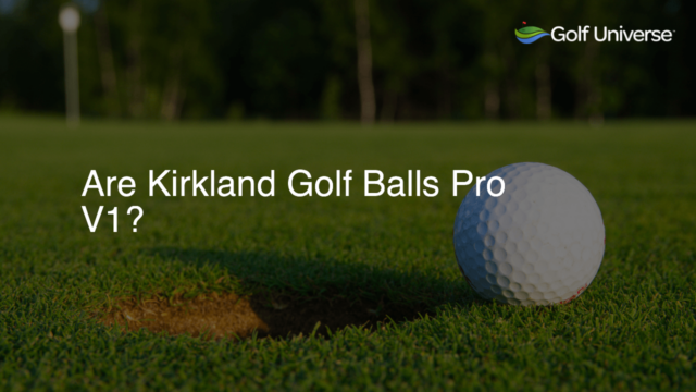 Are Kirkland Golf Balls Pro V1?