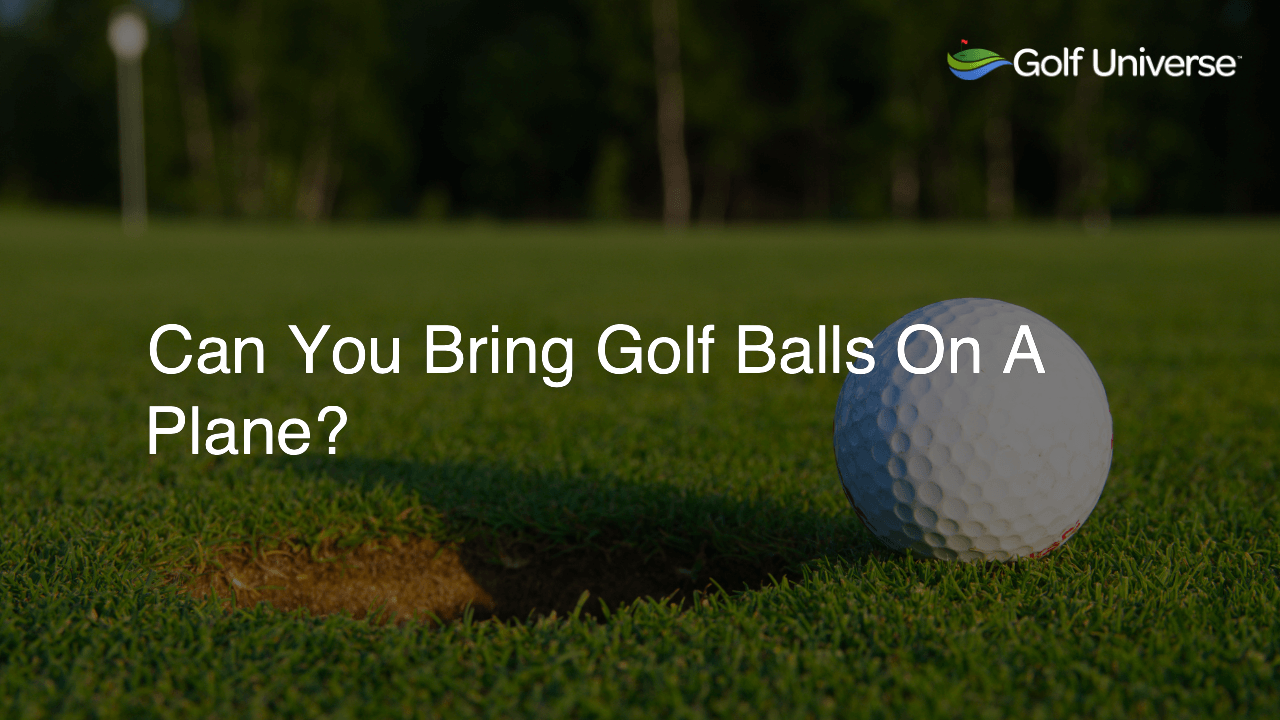 Can You Bring Golf Balls On A Plane?