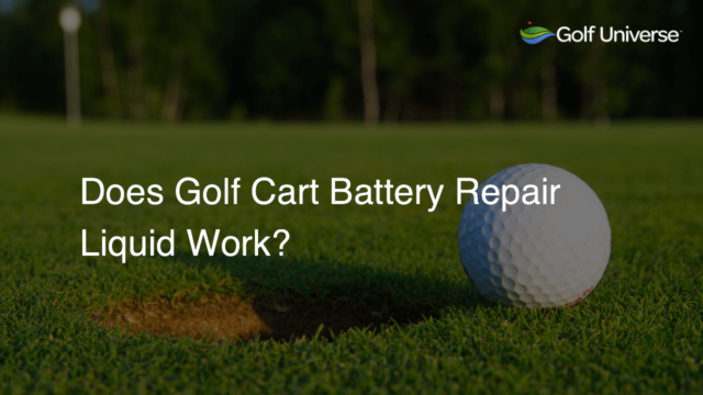 Does Golf Cart Battery Repair Liquid Work?