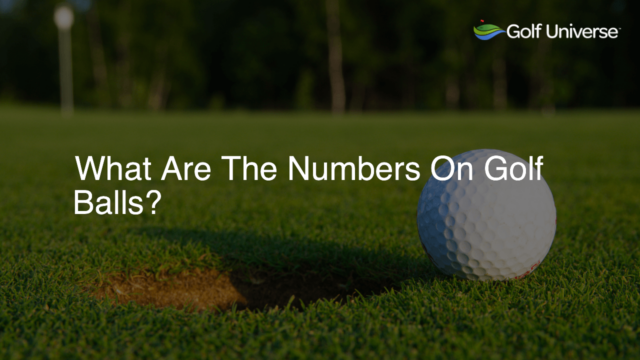 What Are The Numbers On Golf Balls?