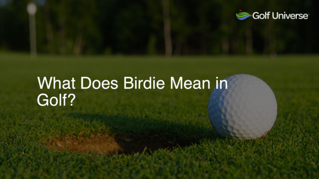 What Does Birdie Mean in Golf?