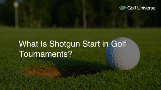 What Is Shotgun Start in Golf Tournaments?